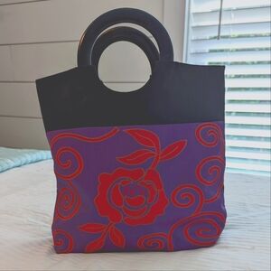 Ladies 100% Silk Purse EUC